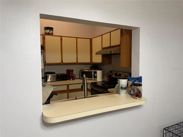 Kitchen open to Dining Room