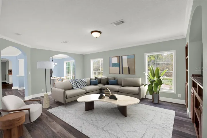 VIRTUALLY STAGED DEN AREA