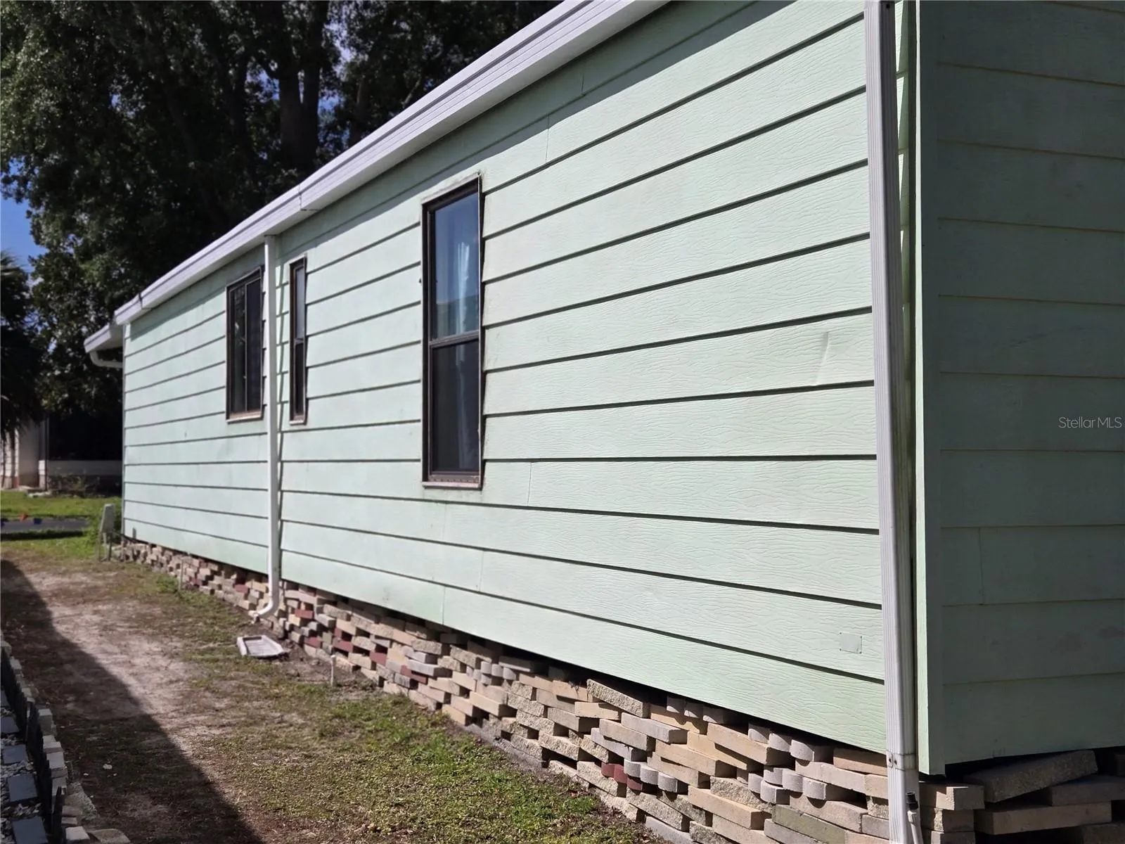 East side of home