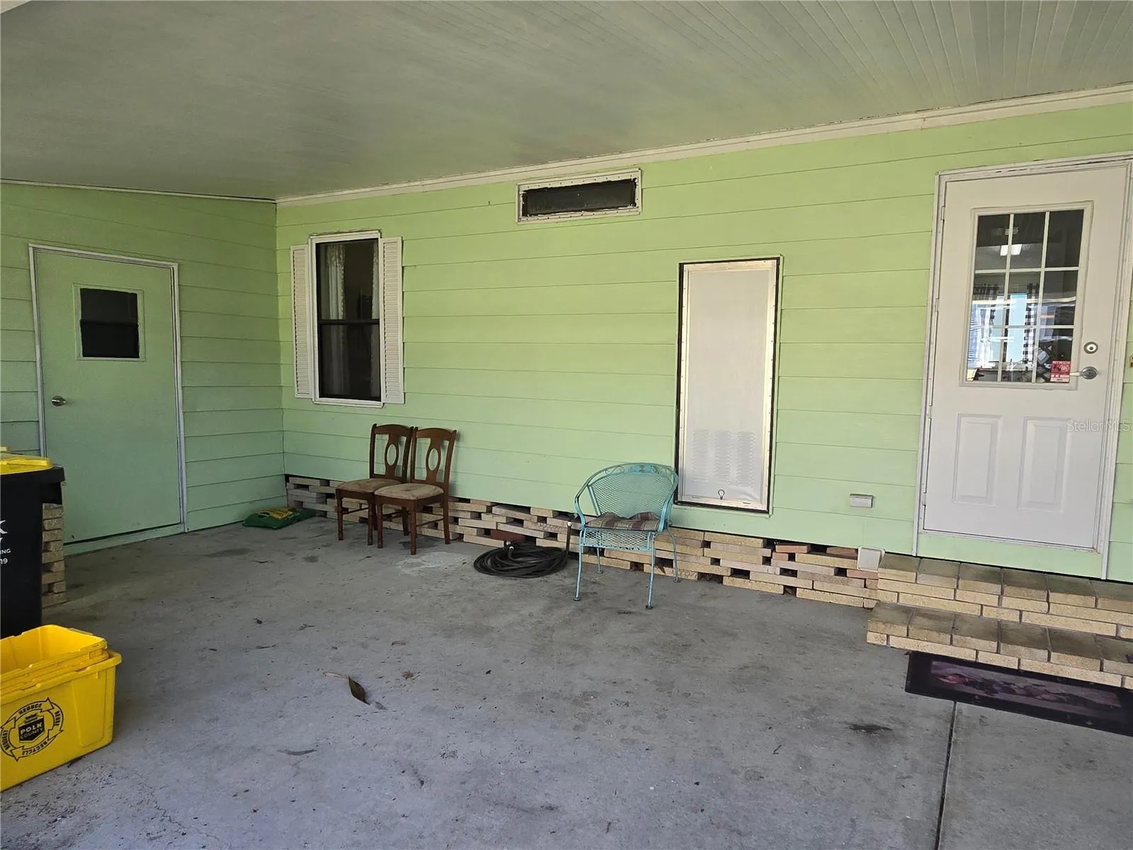 Back door and shed entry