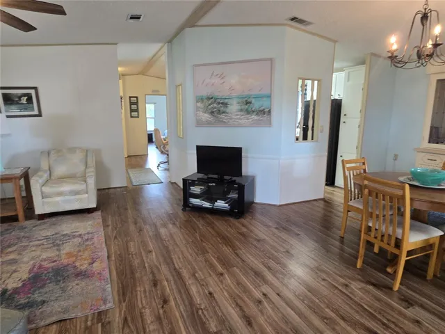 Living Room opens to Dining Room