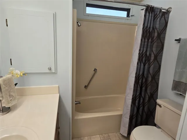 Guest Bath has tub/shower combo
