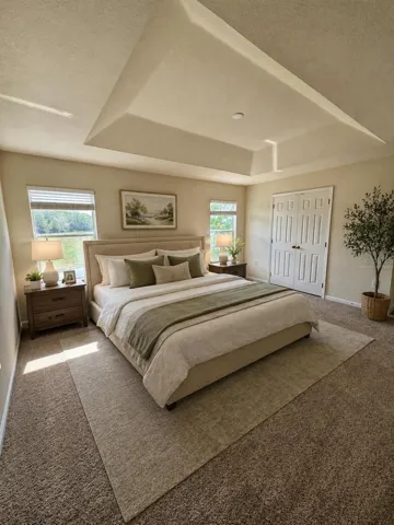 Virtually Staged Primary Bedroom