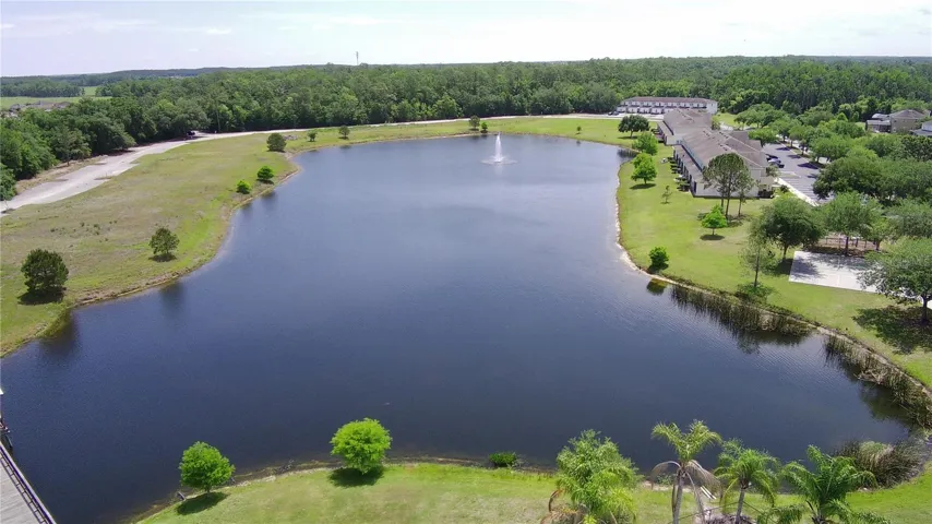 Aerial Pond Fountain