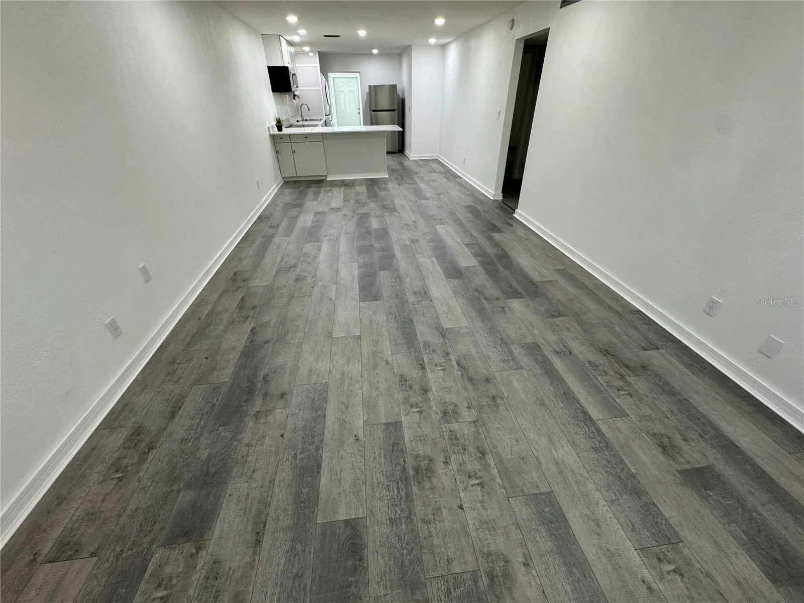 family room looking to kitchen