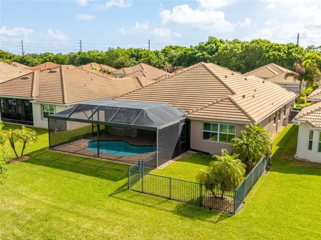 Aerial view of Backyard