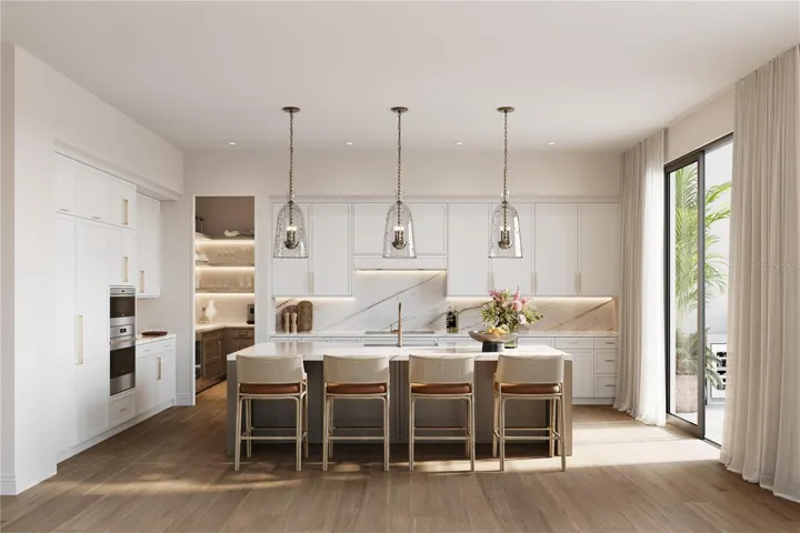 All kitchens come with Sub Zero, Cove and Wolf appliances with a scullery. Renderings and plans are conceptual and provided for illustrative purposes only, with final design, materials, and specifications subject to change without notice.