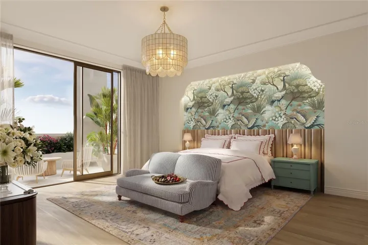 One of three beautifully appointed guest suites, offering a refined and private retreat for visiting guests.