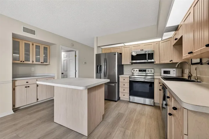 Large open kitchen