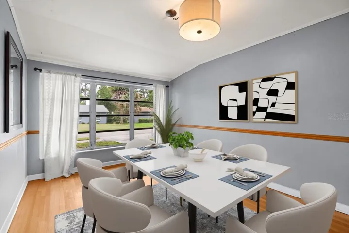 Virtually Staged Dining Room
