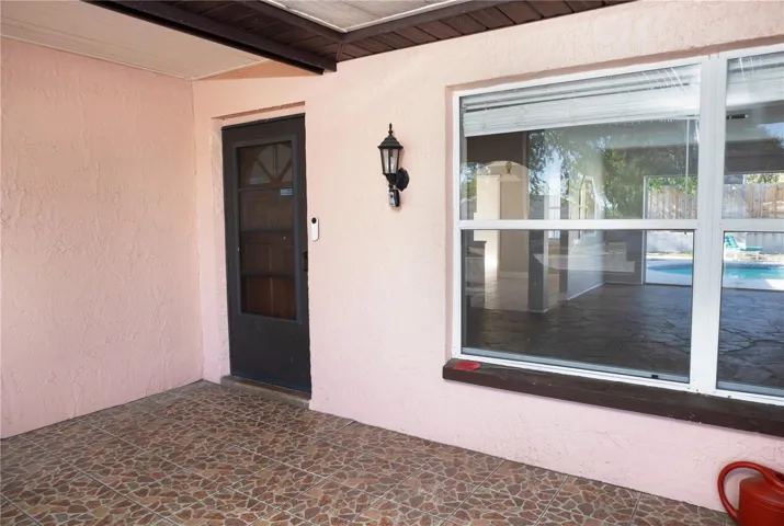 inside front closed in porch