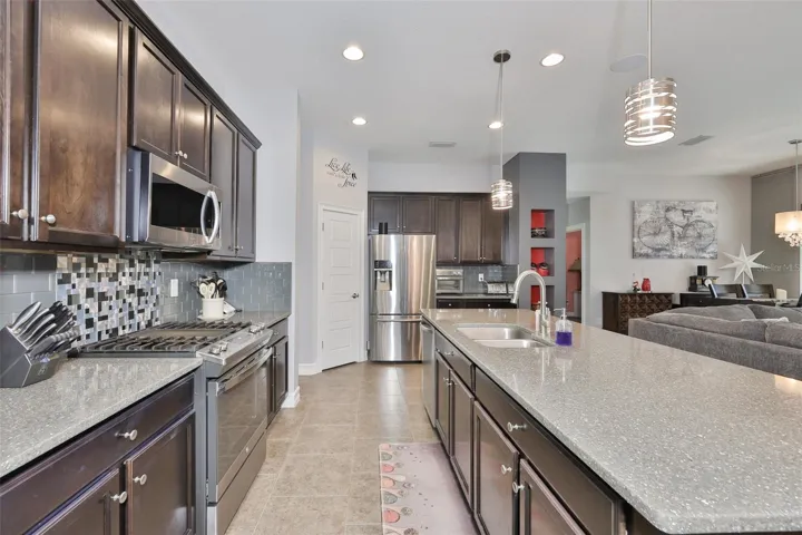 Kitchen with island