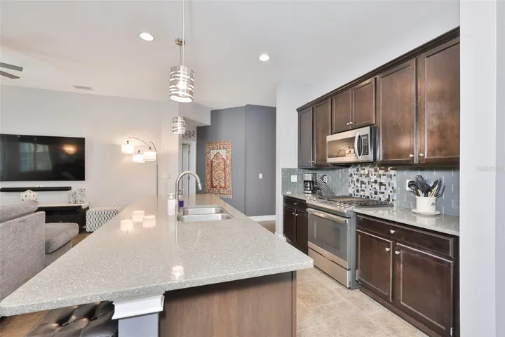 Kitchen with island
