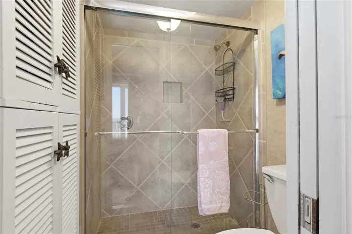 Large walk in shower