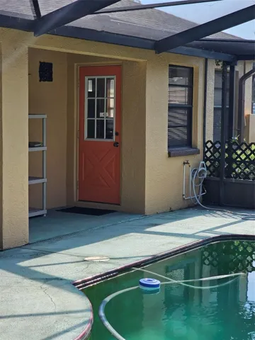 entrance to unit