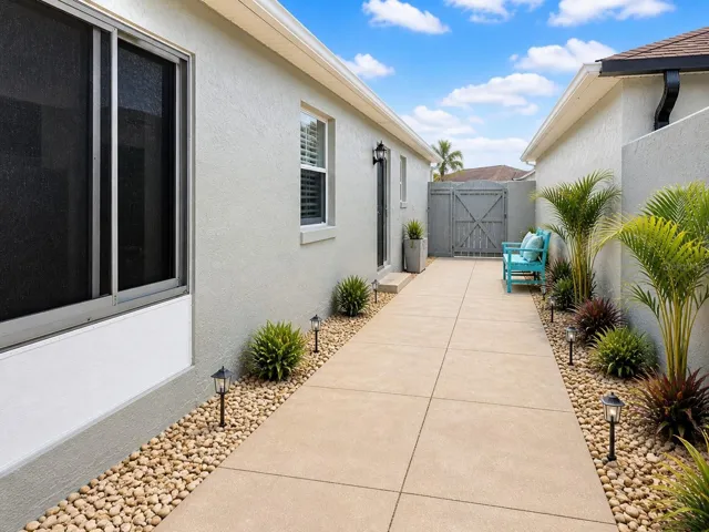 Staged Backyard