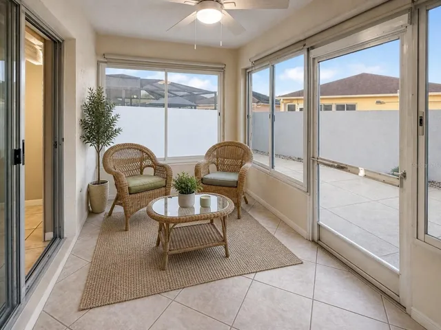 Staged Florida Room