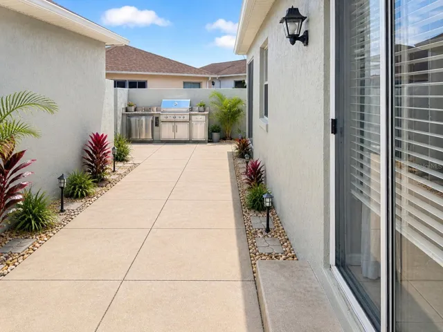 Staged Backyard