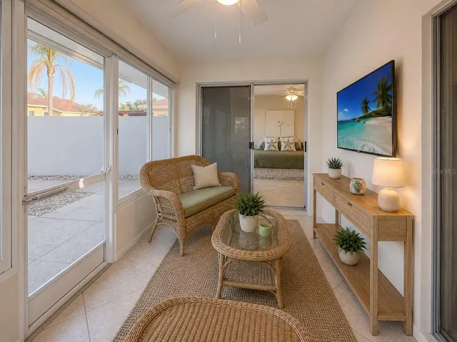 Staged Florida Room