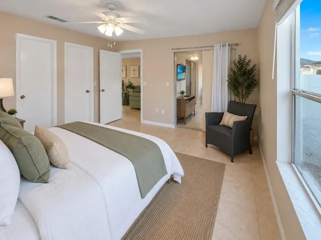 Staged Primary Bedroom