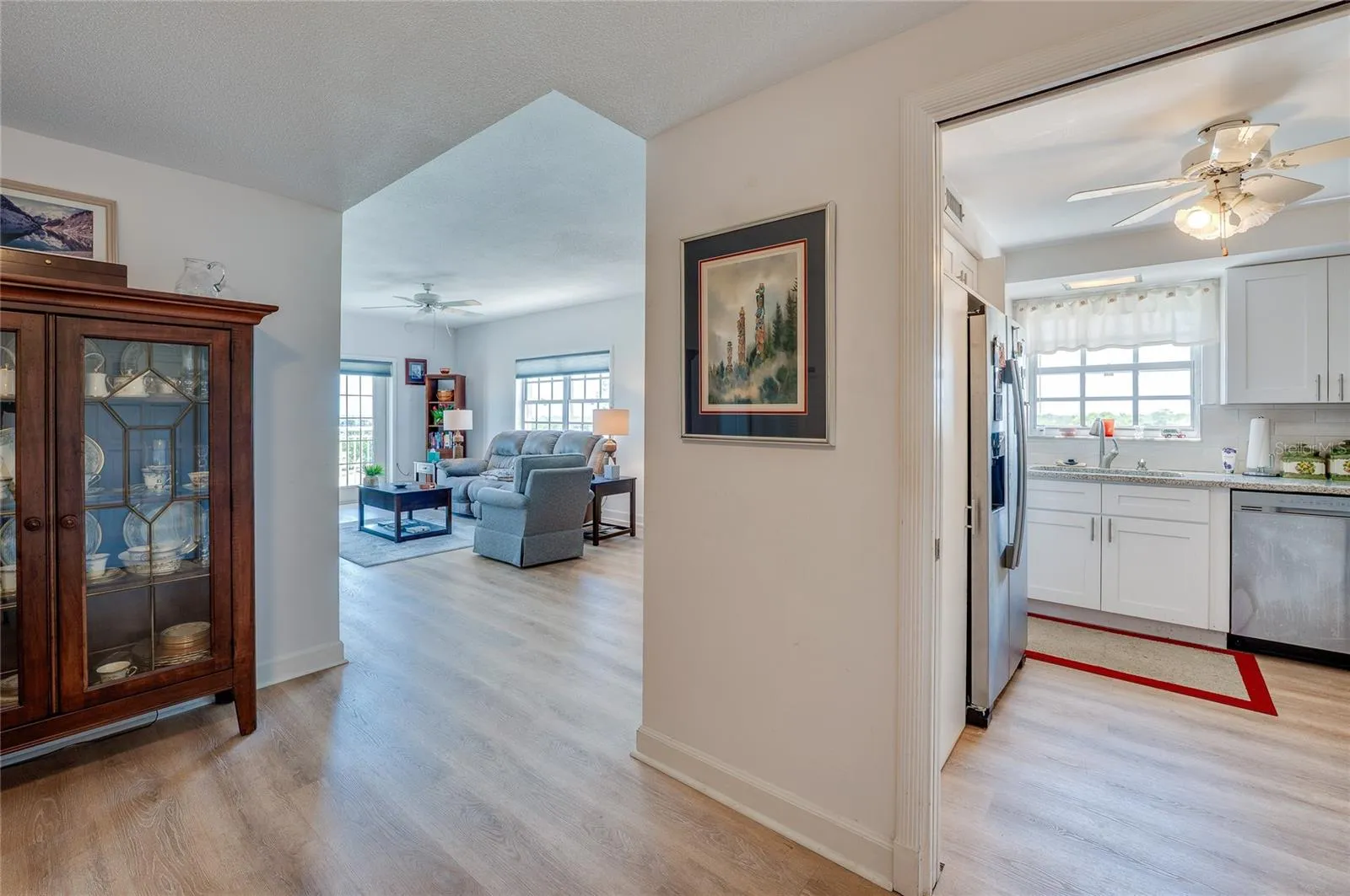 From entry with dining area to the left