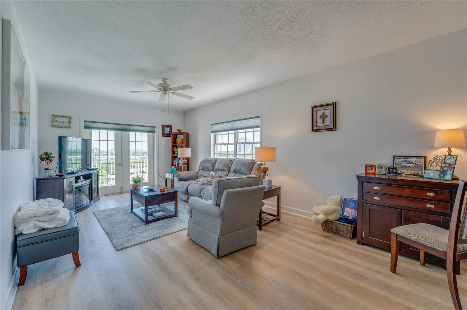 Living room to private balcony