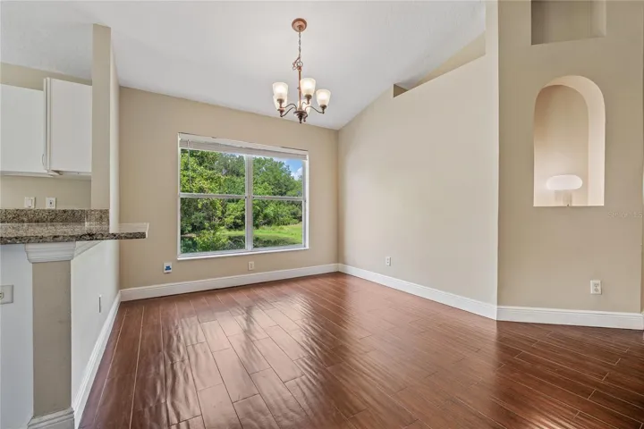 Pond View from your dining area