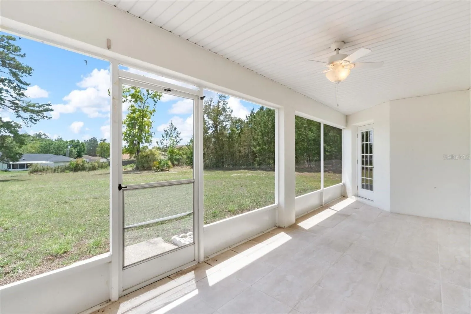 Screened in patio
