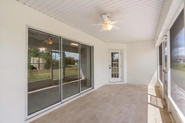 Screened in patio