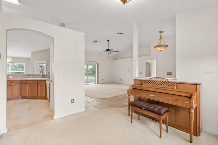 Formal dinning room area