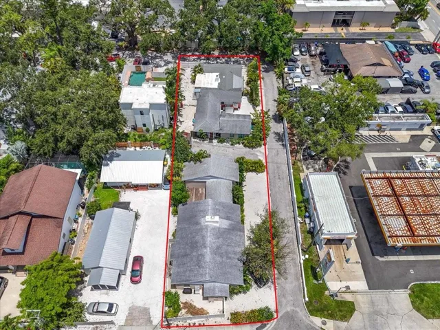 Aerial Views | 1761 Siesta Drive, 1760 & 1762 Wisconsin, Sarasota, FL 34239