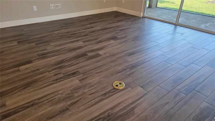 Floor outlet in living room
