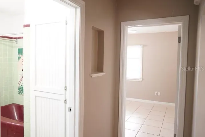 bathroom and bedroom hallway for unit 1 of 1761 Siesta dr | 1761 Siesta Drive
