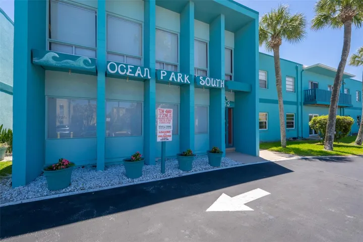 Ocean Park South community building entrance — Cape Canaveral, Florida