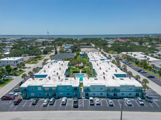 Aerial view of Ocean Park South with Banana River to the west