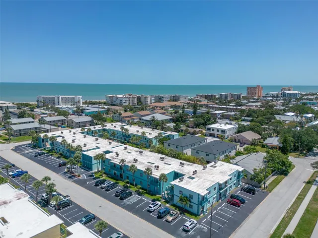 Aerial view of Ocean Park South with Atlantic Ocean visible to the east — Cape Canaveral
