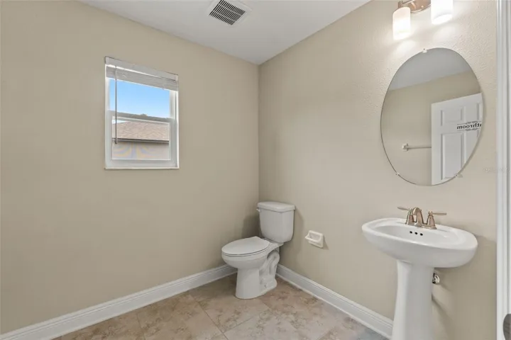 upstairs half bathroom