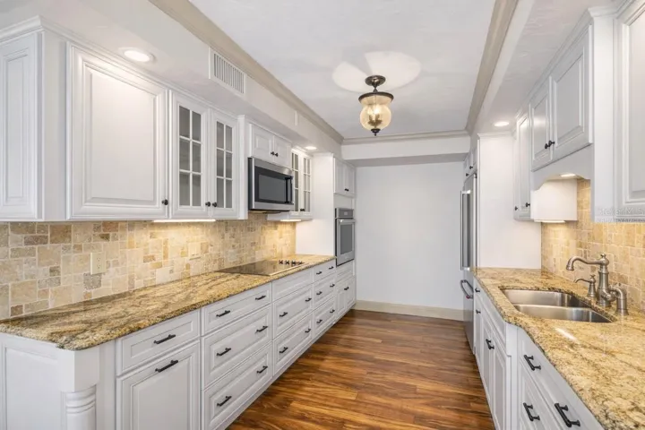 Virtually staged kitchen