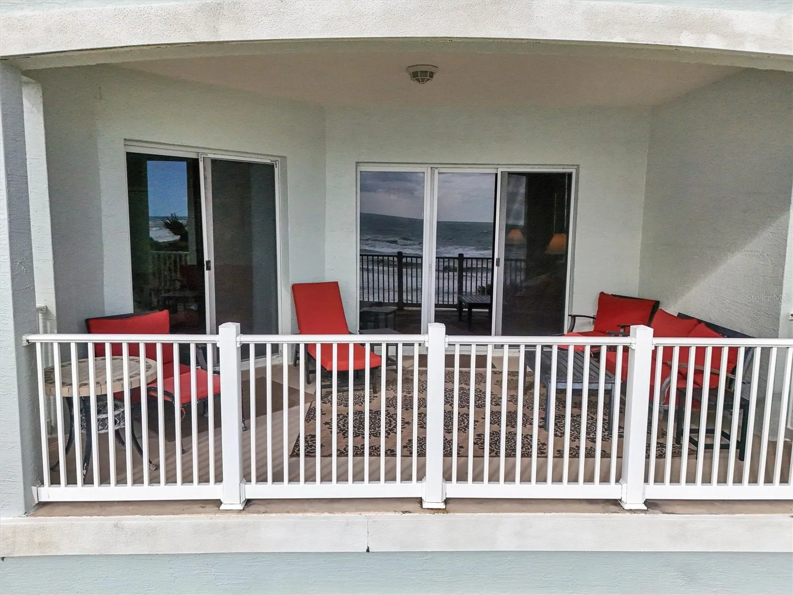 Lots of room to lounge on the balcony.