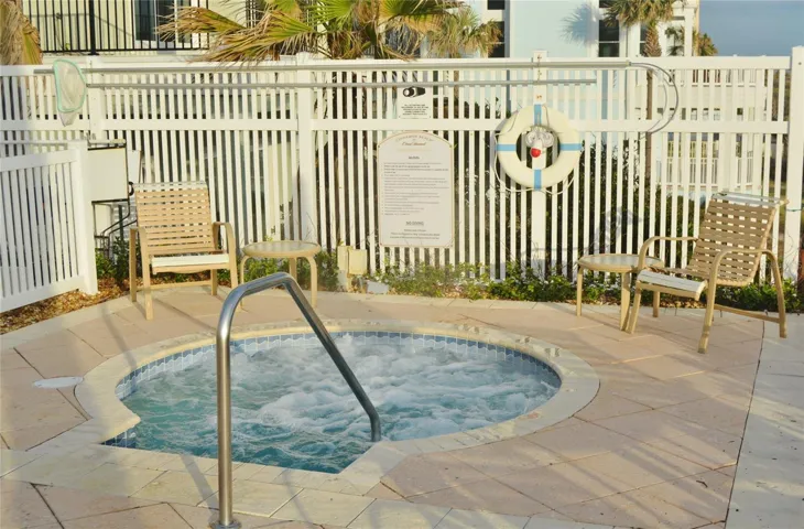 Oceanside hot tub.