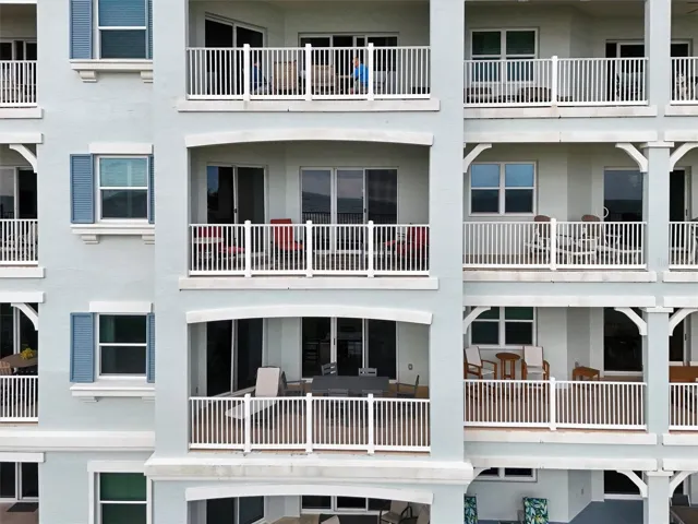 Ocean front balcony.