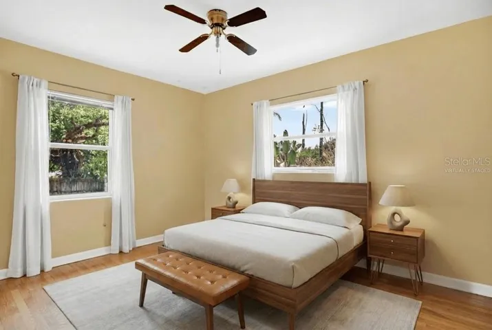 Virtually Staged Bedroom
