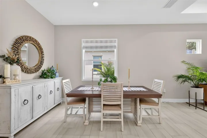 Expand your dining room table and invite friends, family there's plenty of room.