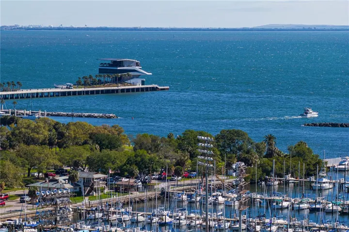 Tampa Bay and St Pete Pier view from your patio