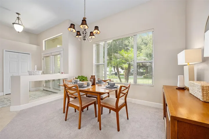 Dedicated dining room area
