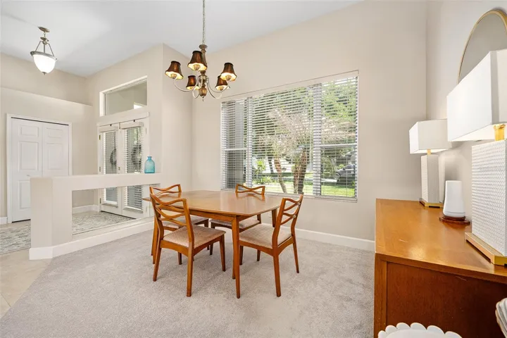 Dedicated dining room area