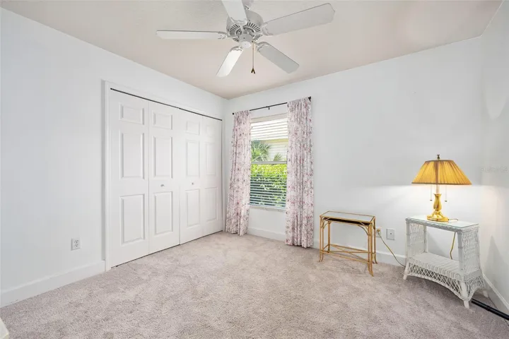2nd bedroom, long built-in closet