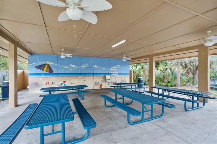 Breakaway Trails pavilion, restrooms on each side