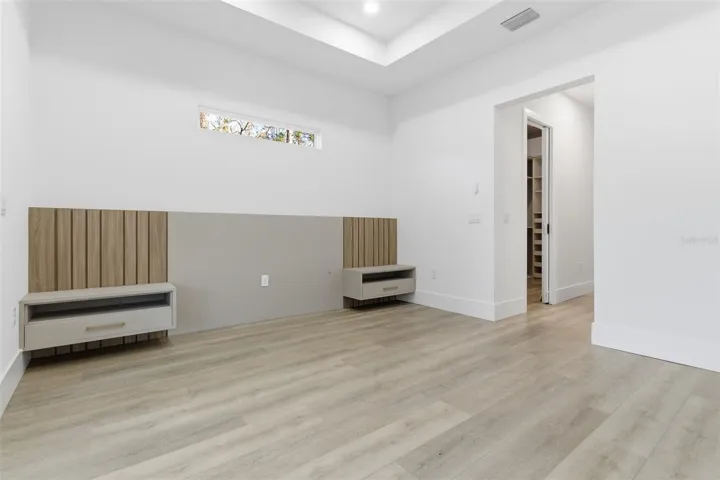 Spacious Master bedroom with tray ceiling