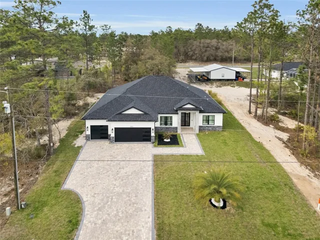 Aerial view of property